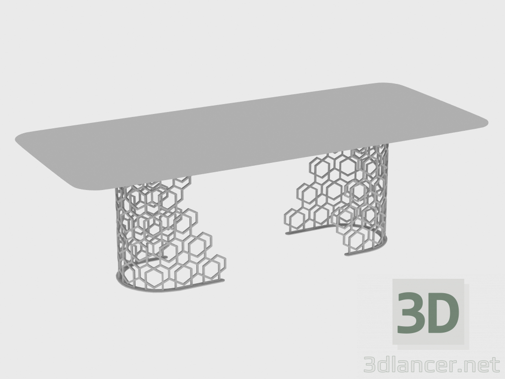 3D modeli Yemek masası MANFRED TABLE (250X110XH75) - önizleme