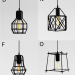 3d Cage Pendant Lights 1 модель купити - зображення