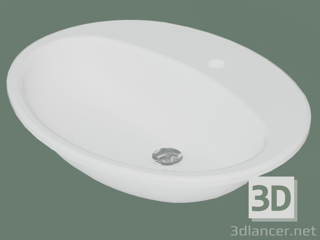 3D modeli 7G28 60 oval ankastre lavabo (7G286001, 60.5 cm) - önizleme