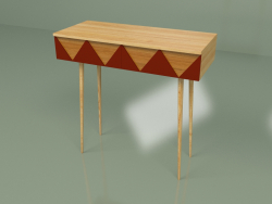 Console Woo Desk (burgundy)