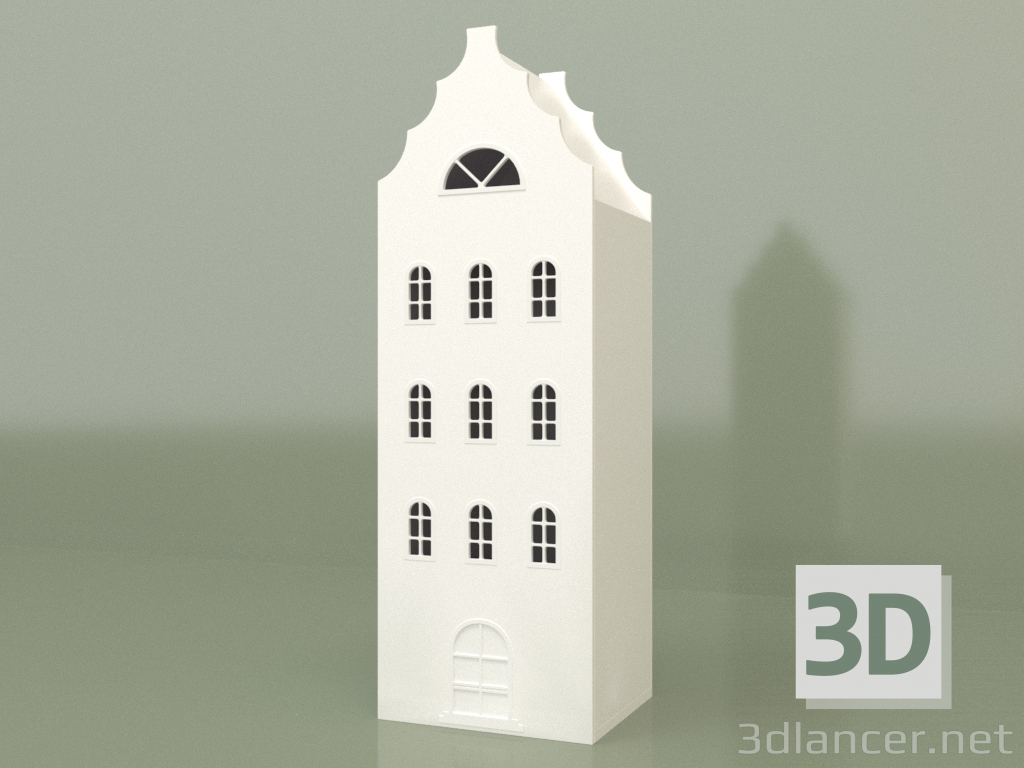 3d model Casa armario XL-9 (Blanco) - vista previa