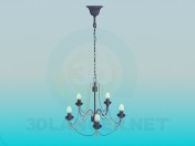 Chandelier with candelabra