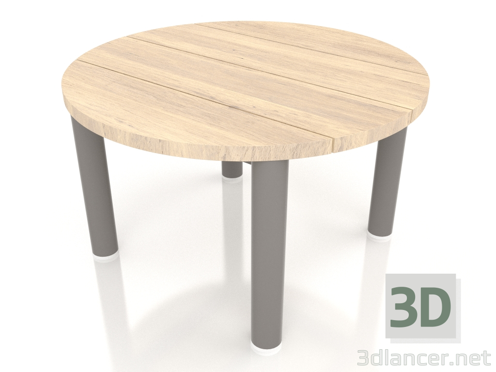 3D Modell Couchtisch D 60 (Quarzgrau, Irokoholz) - Vorschau