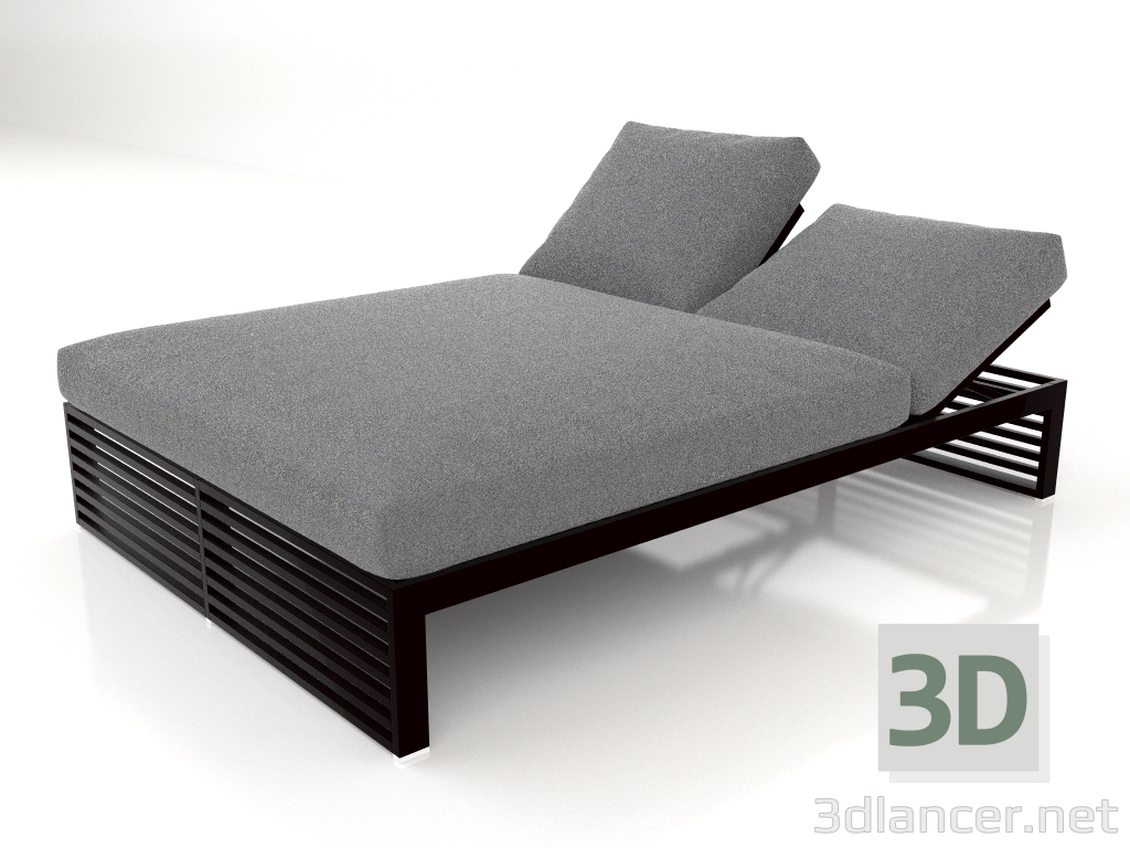 modello 3D Letto per riposo 140 (Nero) - anteprima