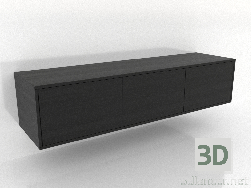 modello 3D Mobile TV 2 1500 mm (nero RAL 9005) - anteprima modello 3D Mobile TV 2 1500 mm (nero RAL 9005) - anteprima