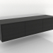 modello 3D Mobile TV 2 1500 mm (nero RAL 9005) - anteprima