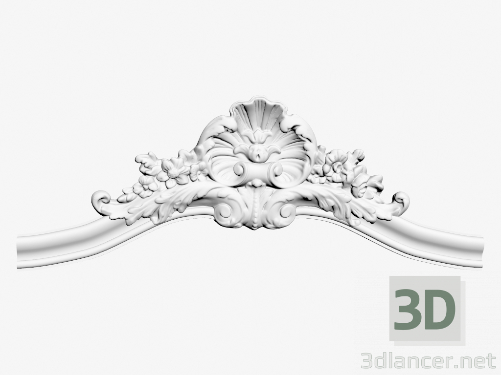 Modelo 3d Batente DS-139 (635x240mm) - preview