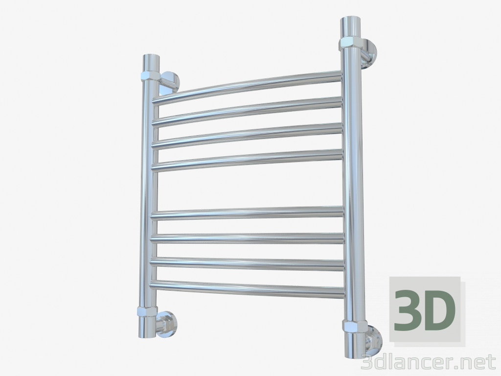 3d model Heated towel rail Bohemia curved (500x400) - preview