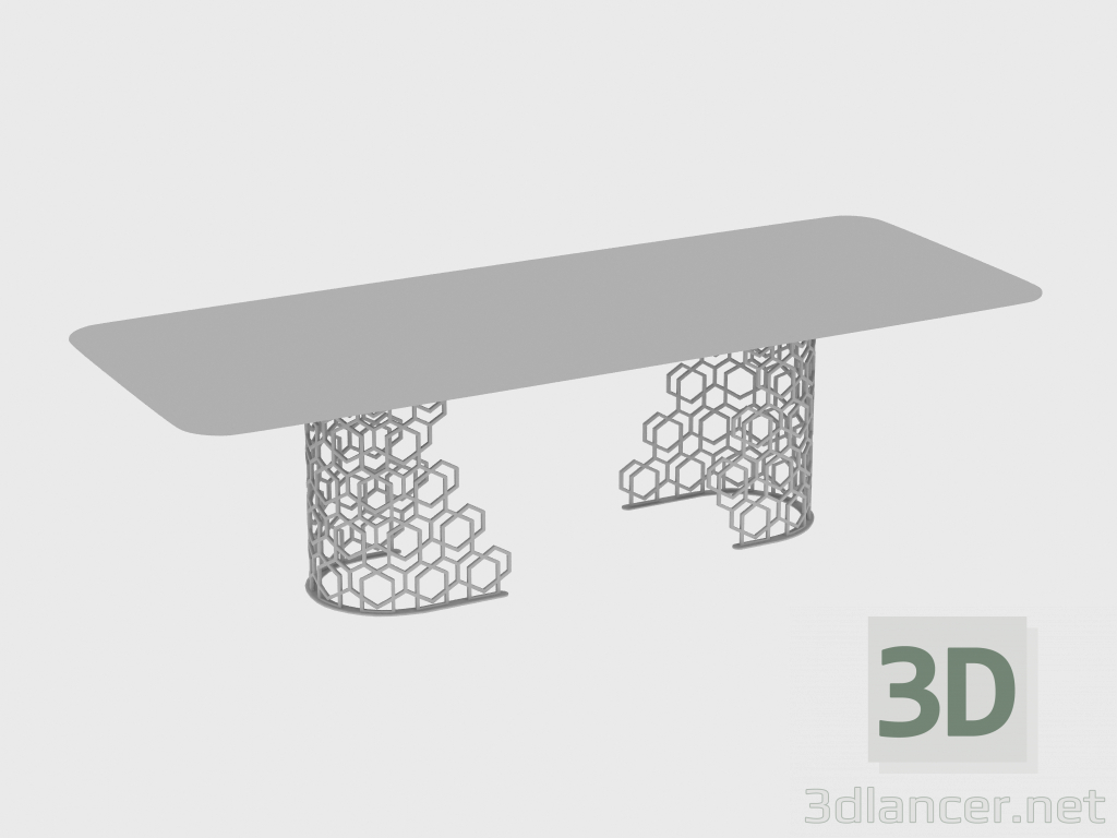 3D Modell Esstisch MANFRED TABLE (280X110XH75) - Vorschau