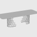 3d model Dining table MANFRED TABLE (280X110XH75) - preview