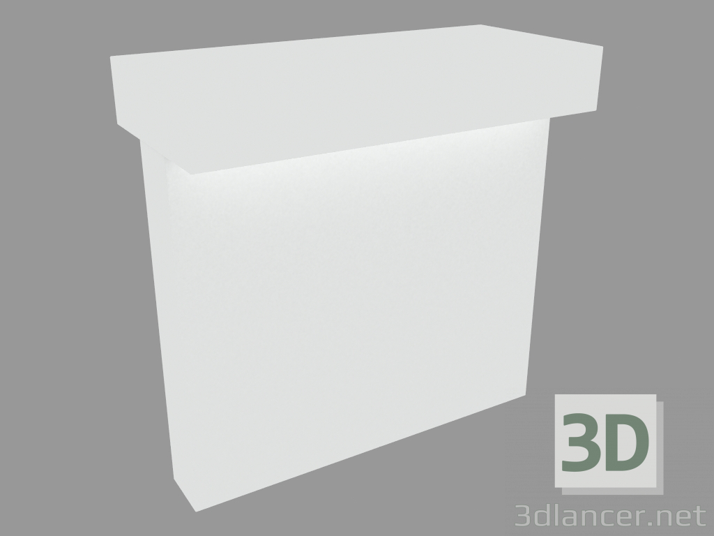 3d model Lámpara de columna LOOK BOLLARD DOBLE EMISIÓN H. 290mm (S7265W) - vista previa