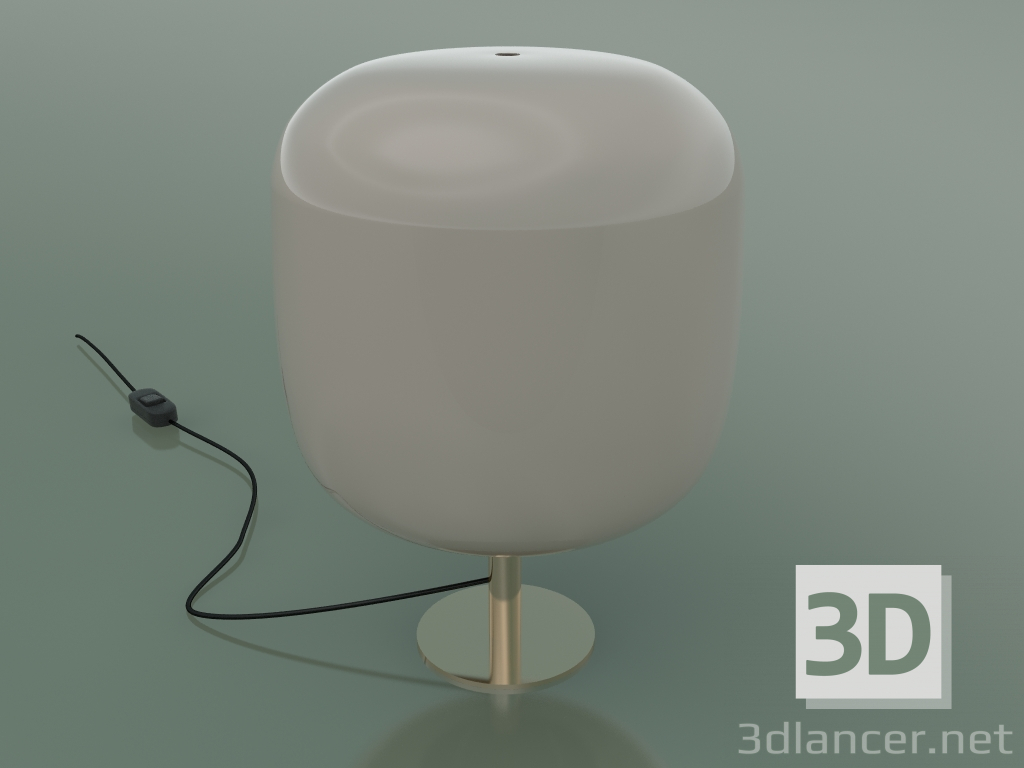 3d model Lámpara de mesa Caminia (pantalla de vidrio opal rosa) - vista previa