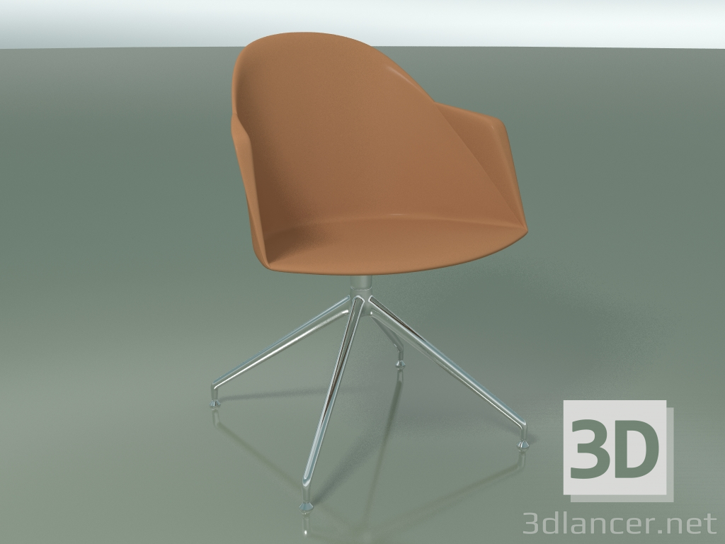 3d model Silla 2229 (4 patas, giratoria, CRO, PC00004 polipropileno) - vista previa