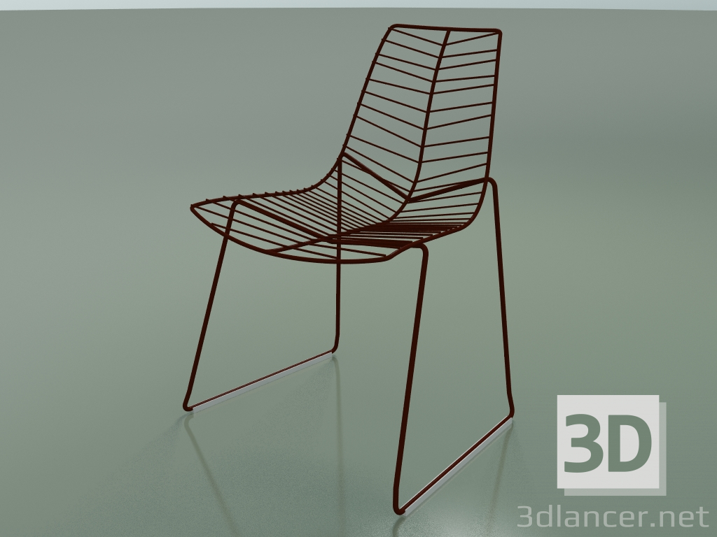 3d model Street chair 1801 (on a sled, stackable, V34) - preview