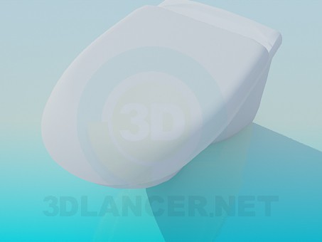 3d model Inodoro con tapa - vista previa