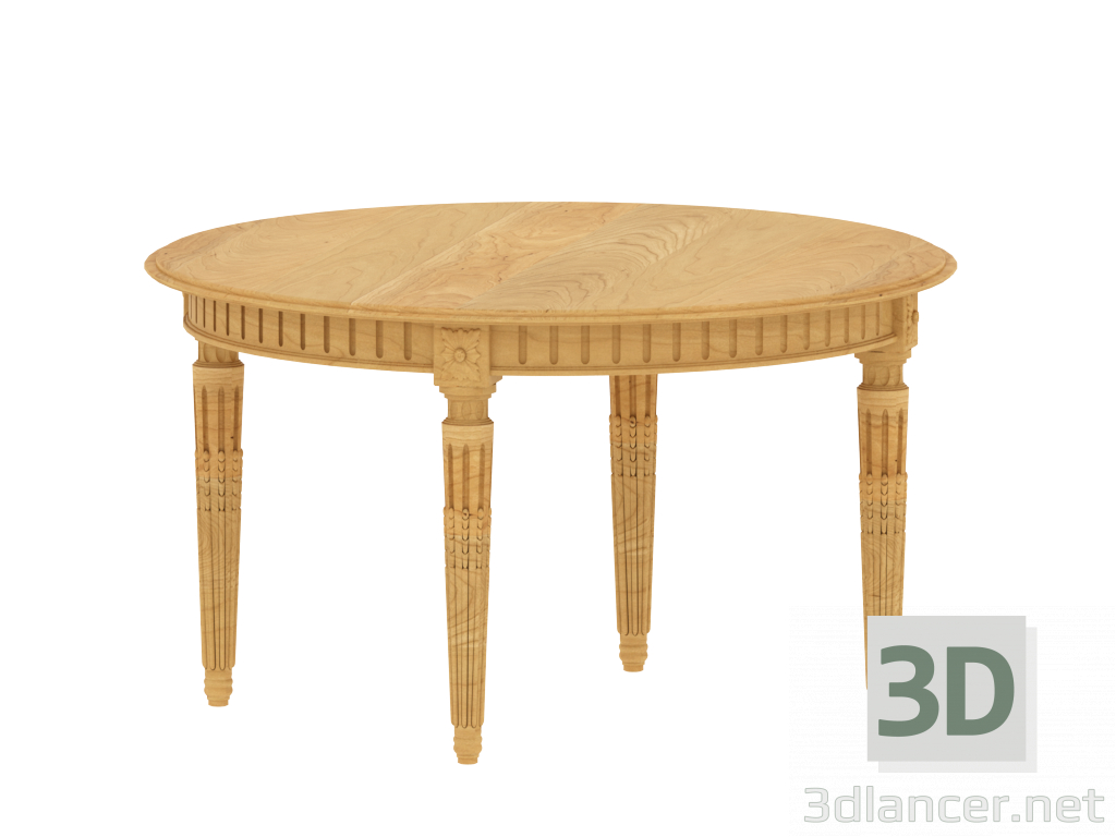 3d Round table model buy - render