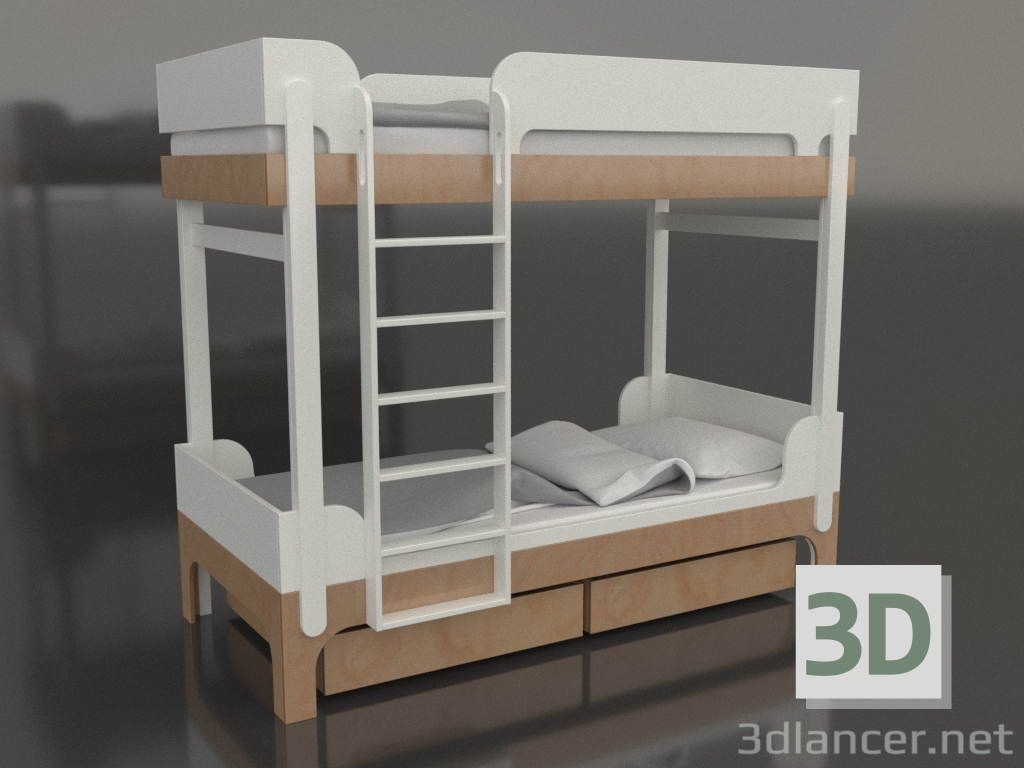 modello 3D Letto a castello TUNE J (UWTJA2) - anteprima