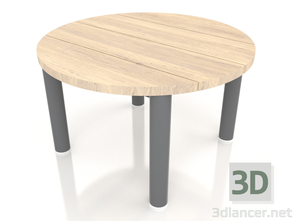 3d model Mesa de centro D 60 (Antracita, madera de iroko) - vista previa