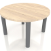 3d model Coffee table D 60 (Anthracite, Iroko wood) - preview