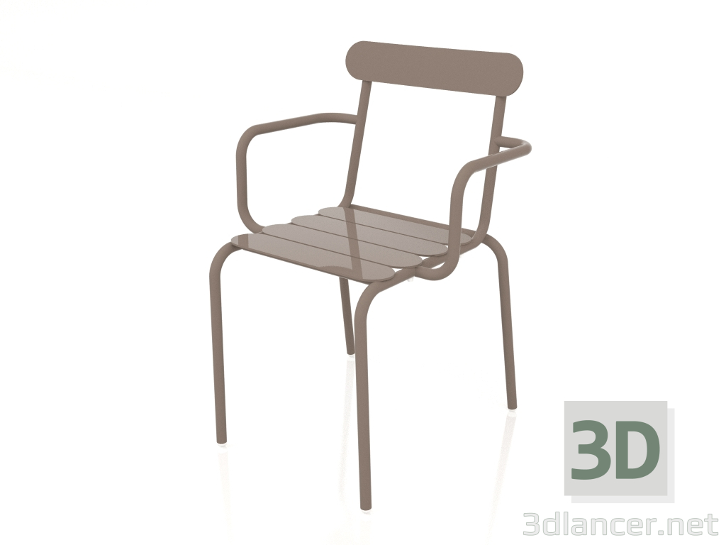 3d model Silla de comedor (Bronce) - vista previa