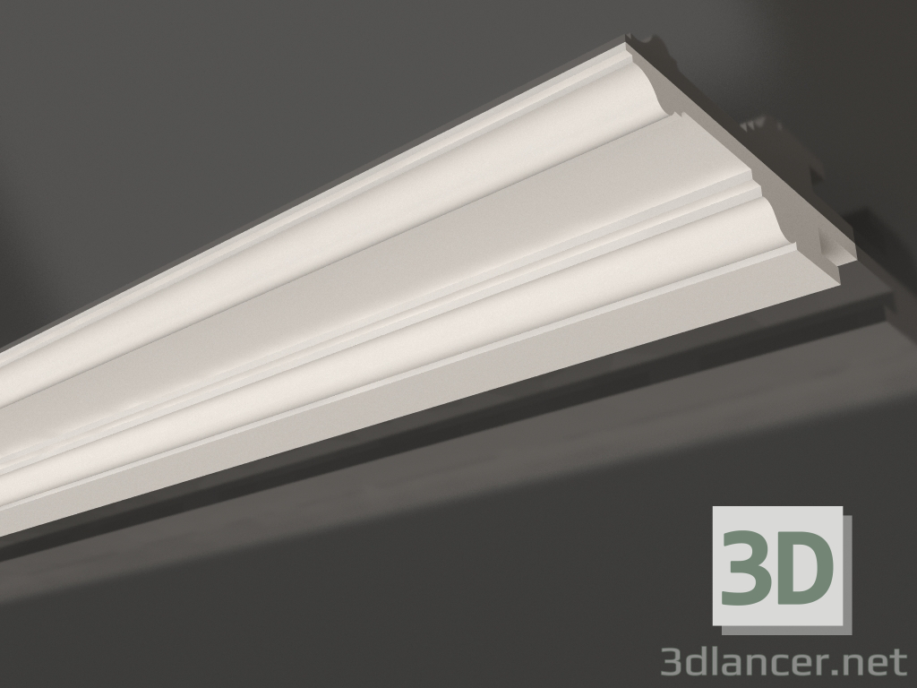 modèle 3D Corniche de plafond en plâtre avec éclairage KGC 055 (36x226) - preview