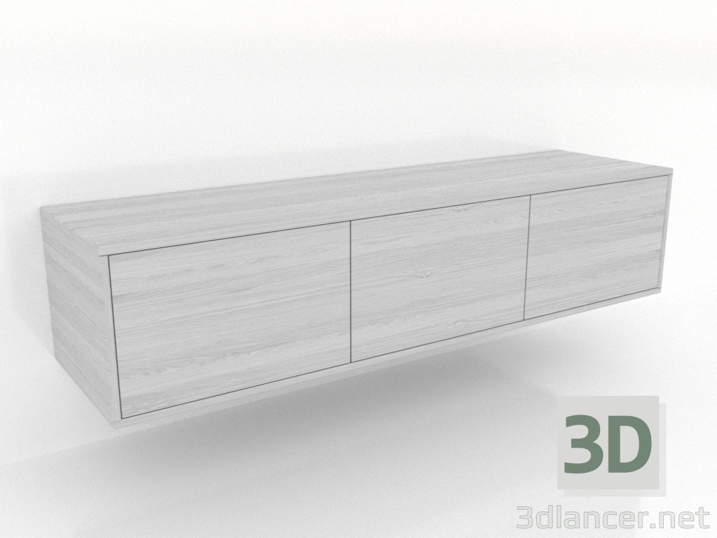 modello 3D Mobile TV 2 1500 mm (bianco RAL 9010) - anteprima modello 3D Mobile TV 2 1500 mm (bianco RAL 9010) - anteprima