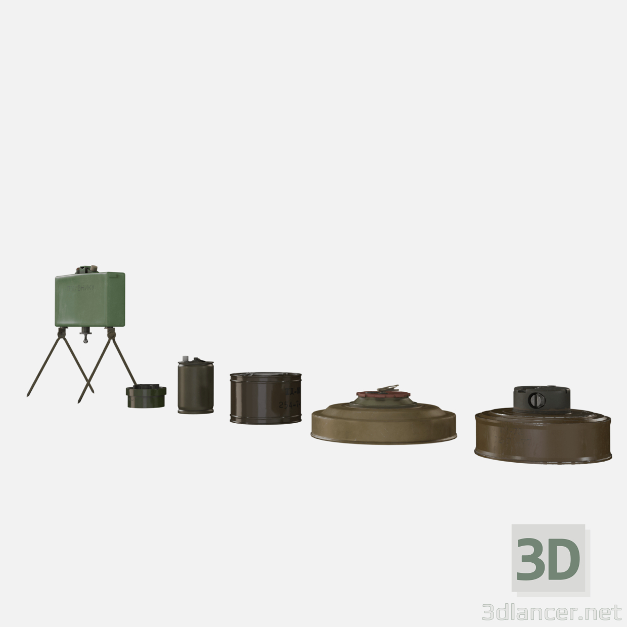 Minensammlung 3D-Modell kaufen - Rendern
