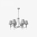 modello 3D di Nero Lampadario a bracci Abil 22966 comprare - rendering