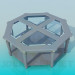 3d model Table in the form of octahedral - preview