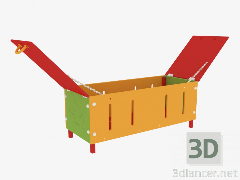 3d модель Ящик для іграшок (4038) – превью