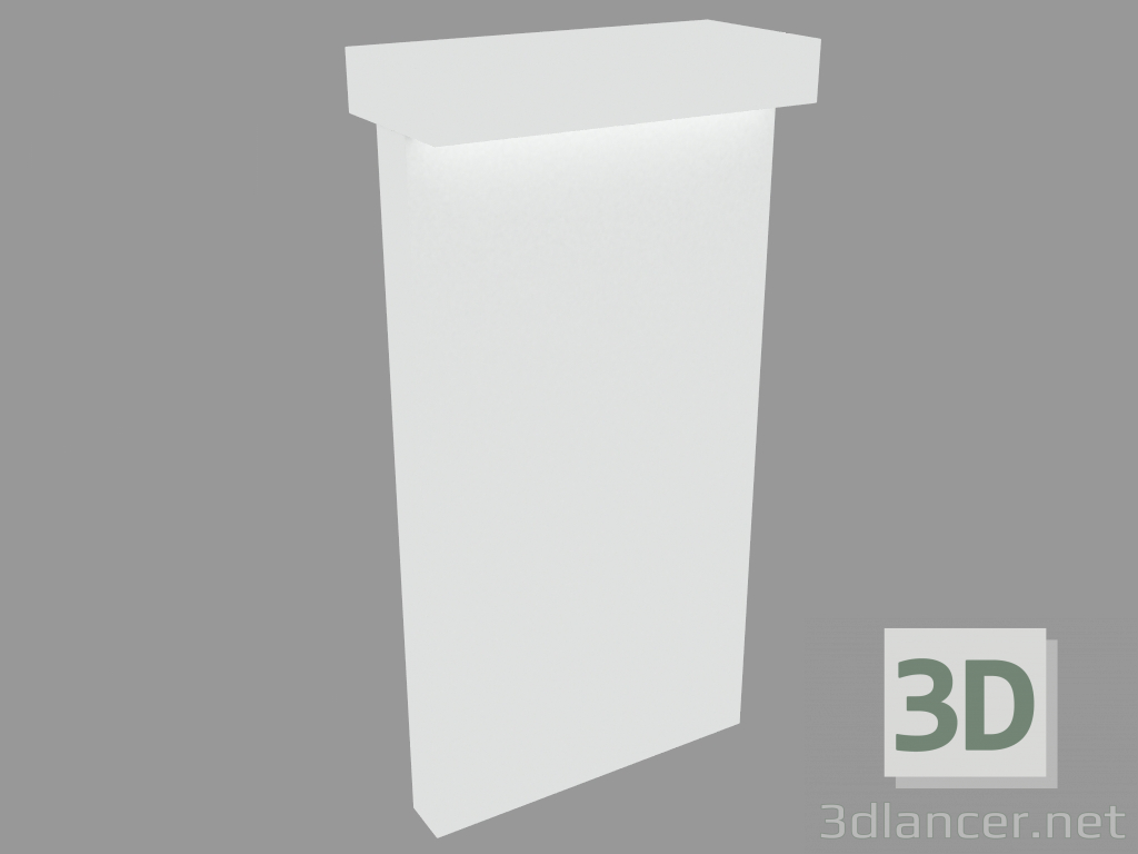 3d model Luz de columna LOOK BOLLARD DOBLE EMISIÓN H. 580mm (S7266W) - vista previa