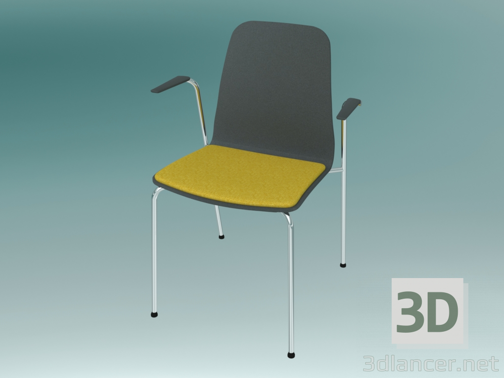 3d model Silla de visitante (K21H 2P) - vista previa