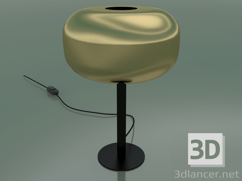 3d модель Лампа настольная Caminia (Gold lampshade, black base) – превью