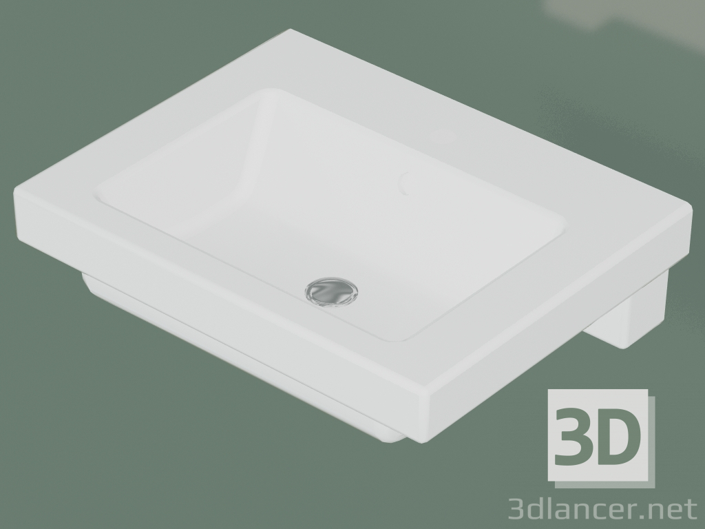 3d model Lavabo Artic 4601 para empotrar (GB114601R101, 60 cm) - vista previa