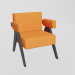 3d Armchair model buy - render