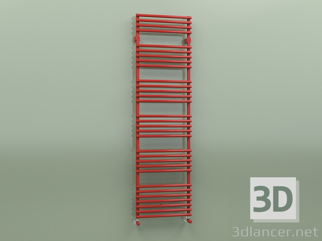 3d model Towel rail KART (1757x500, Red - RAL 3000) - preview