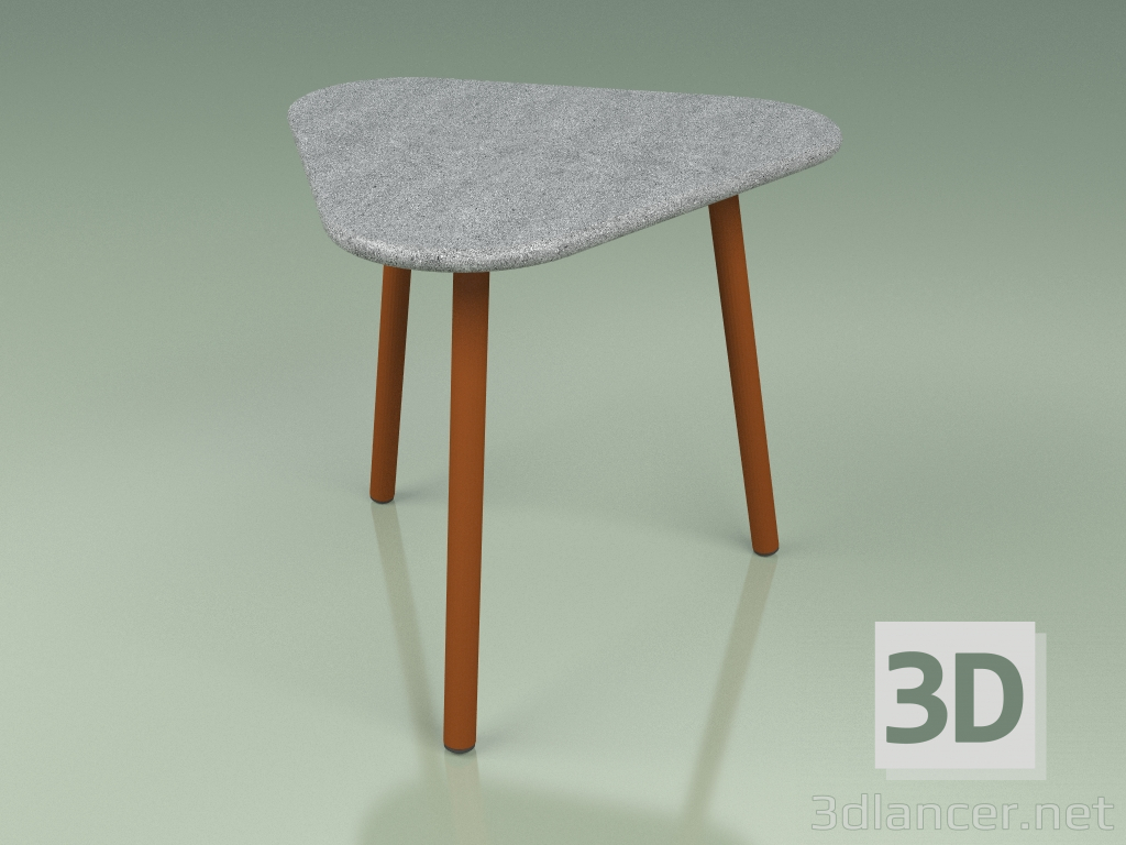 3d model Mesa auxiliar 010 (Metal Rust, Luna Stone) - vista previa