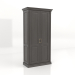 3d model 2-door wardrobe - preview