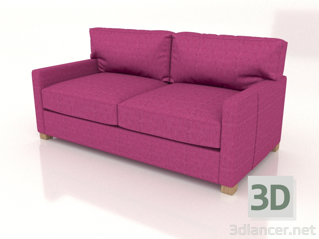 3d model Tabu straight 2.5-seater sofa - preview