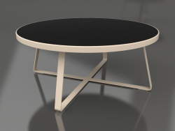 Table à manger ronde Ø175 (DEKTON Domoos, Sable)