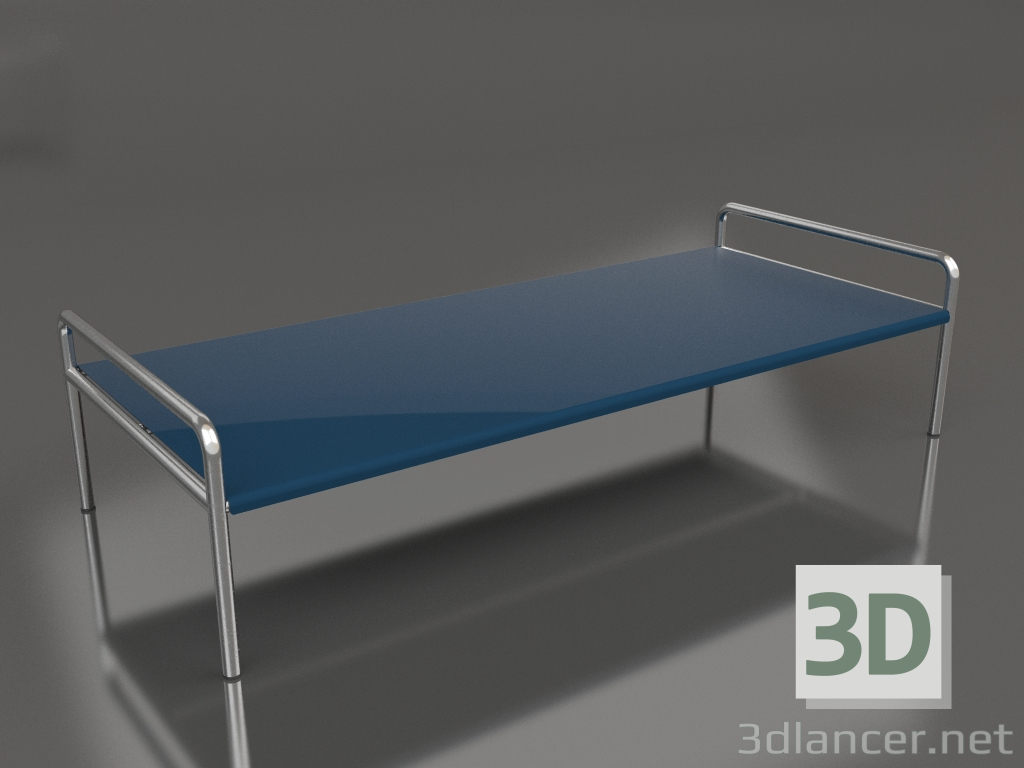 3D Modell Couchtisch 153 mit Aluminium-Tischplatte (Graublau) - Vorschau