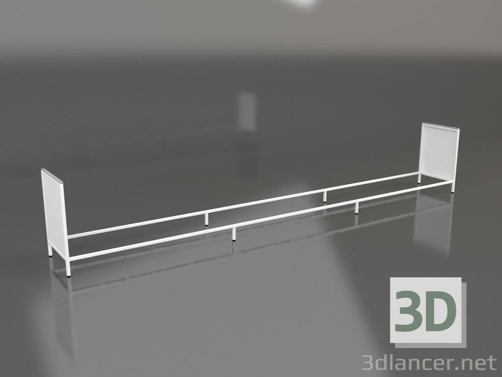 3d model Isla V1 (pared) en 60 marco 9 (blanco) - vista previa