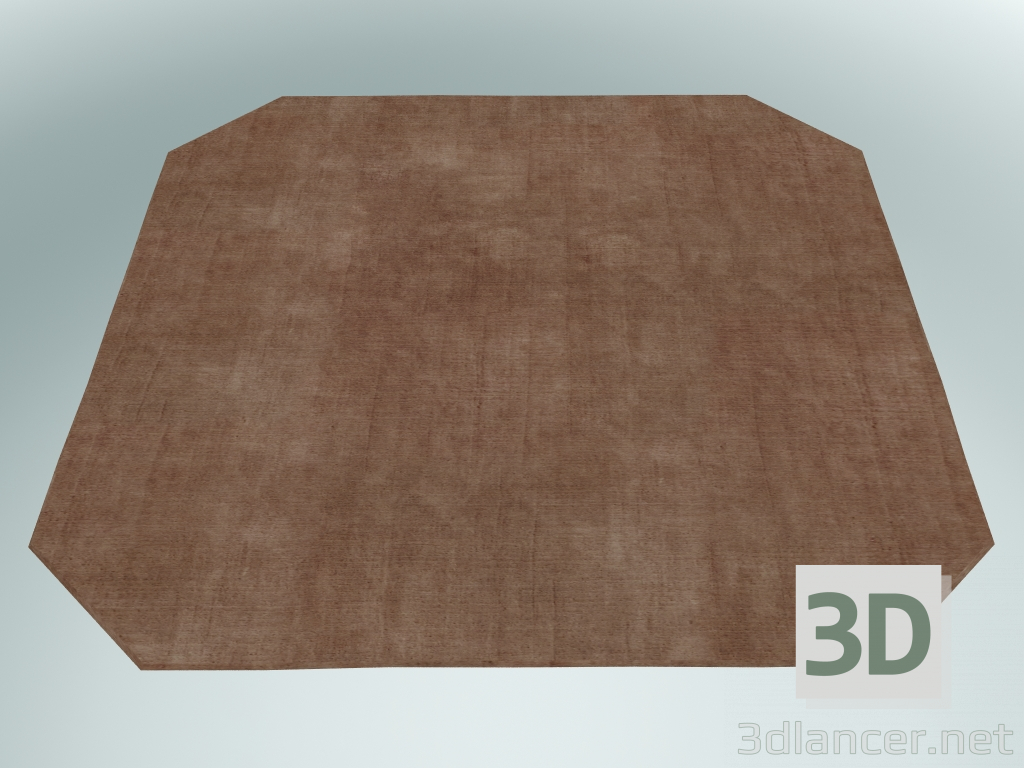 3d model Alfombra The Moor (AP8, 300x300cm, Red Heather) - vista previa