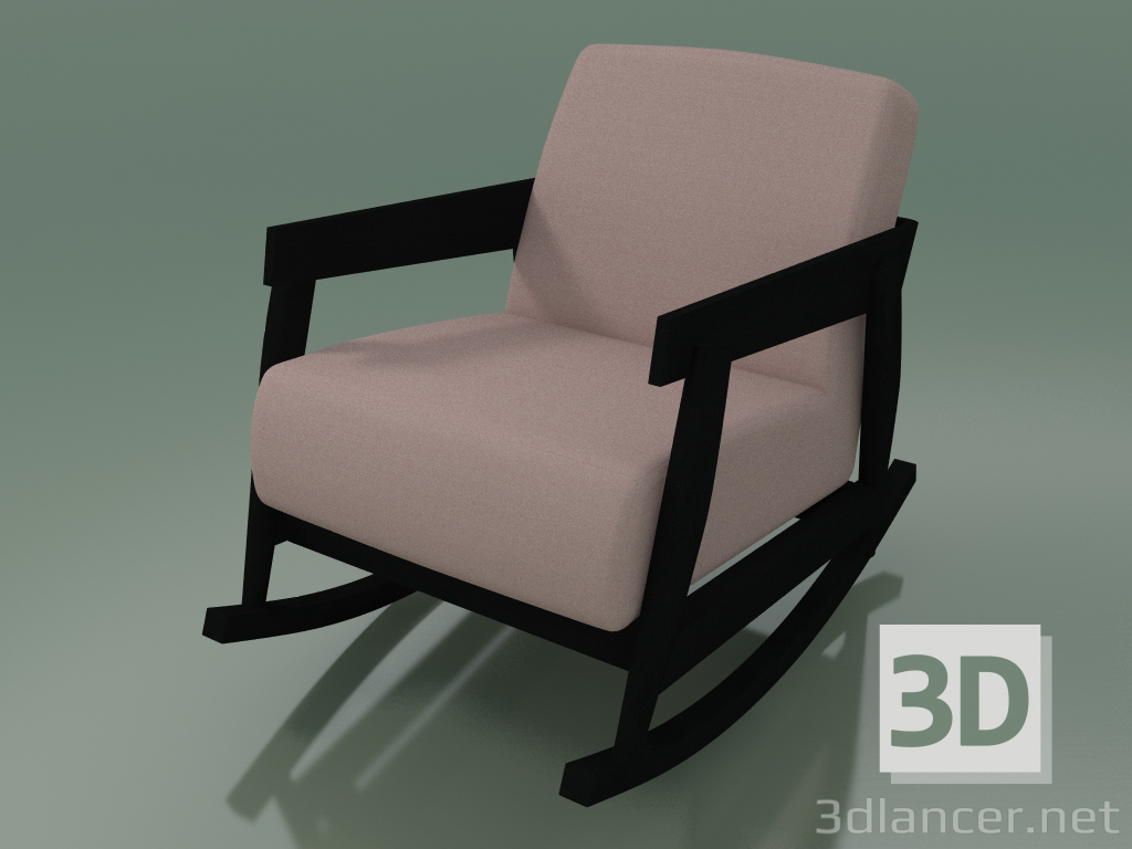 3d model Mecedora (307, negro) - vista previa