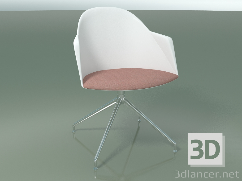 3d model Chair 2230 (4 legs, swivel, CRO, PC00001 polypropylene, with cushion) - preview