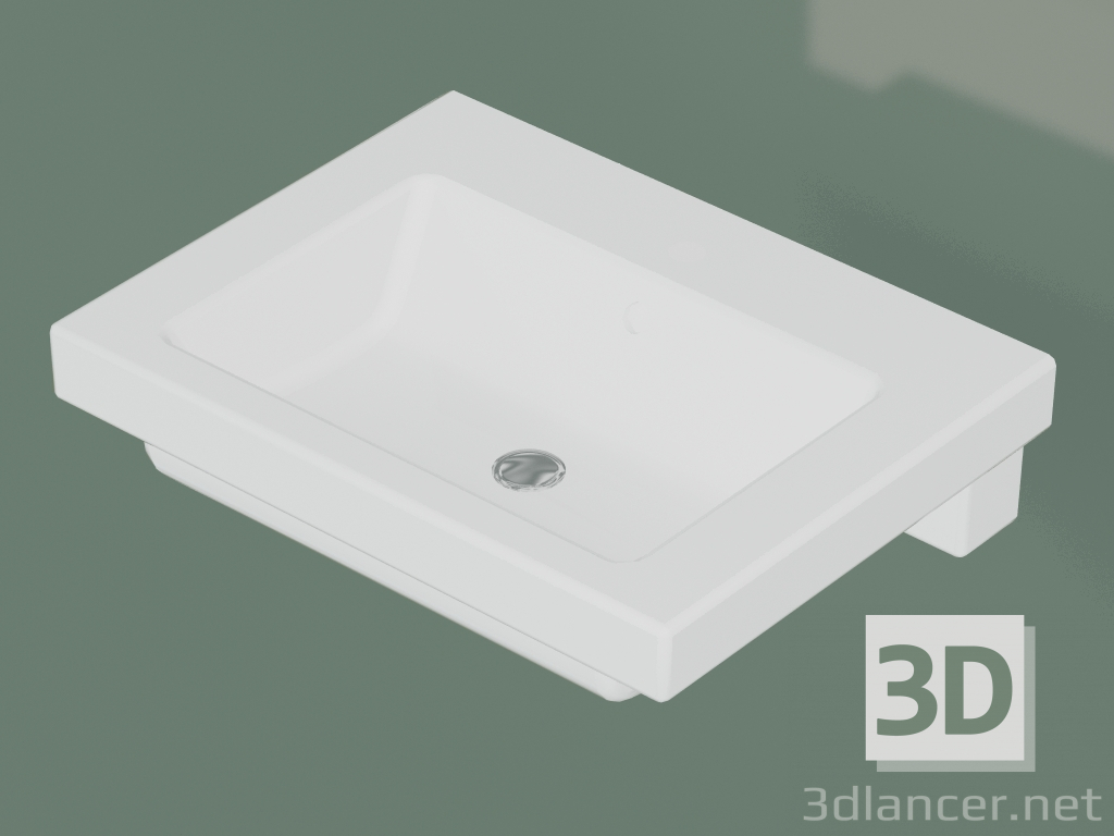 modello 3D Lavabo Artic 4561 per incasso (GB114651R101, 65,5 cm) - anteprima