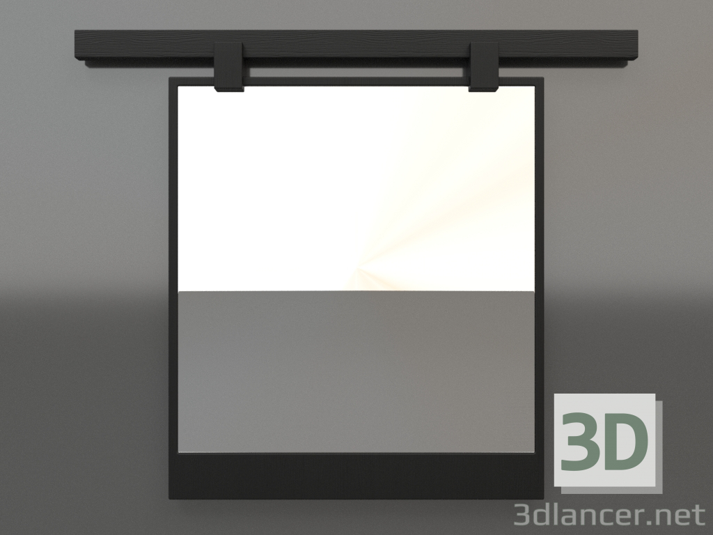 3d model Espejo ZL 13 (600х500, madera negro) - vista previa