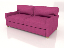 Tabu straight 3-seater sofa