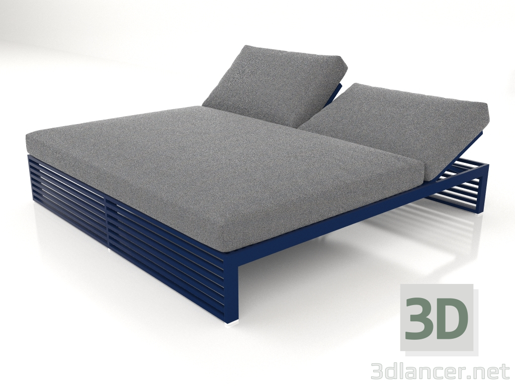 3d model Cama para descanso 200 (Azul noche) - vista previa