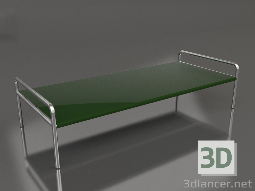 modèle 3D Table basse 153 avec plateau en aluminium (Vert bouteille) - preview